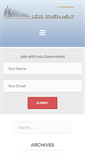Mobile Screenshot of lessgovernment.org